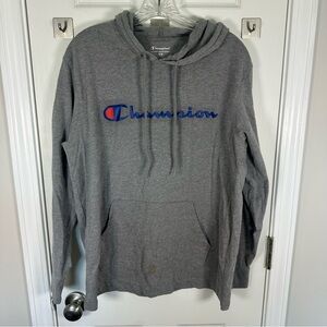 Champion Men's Gray Hoodie lightweight